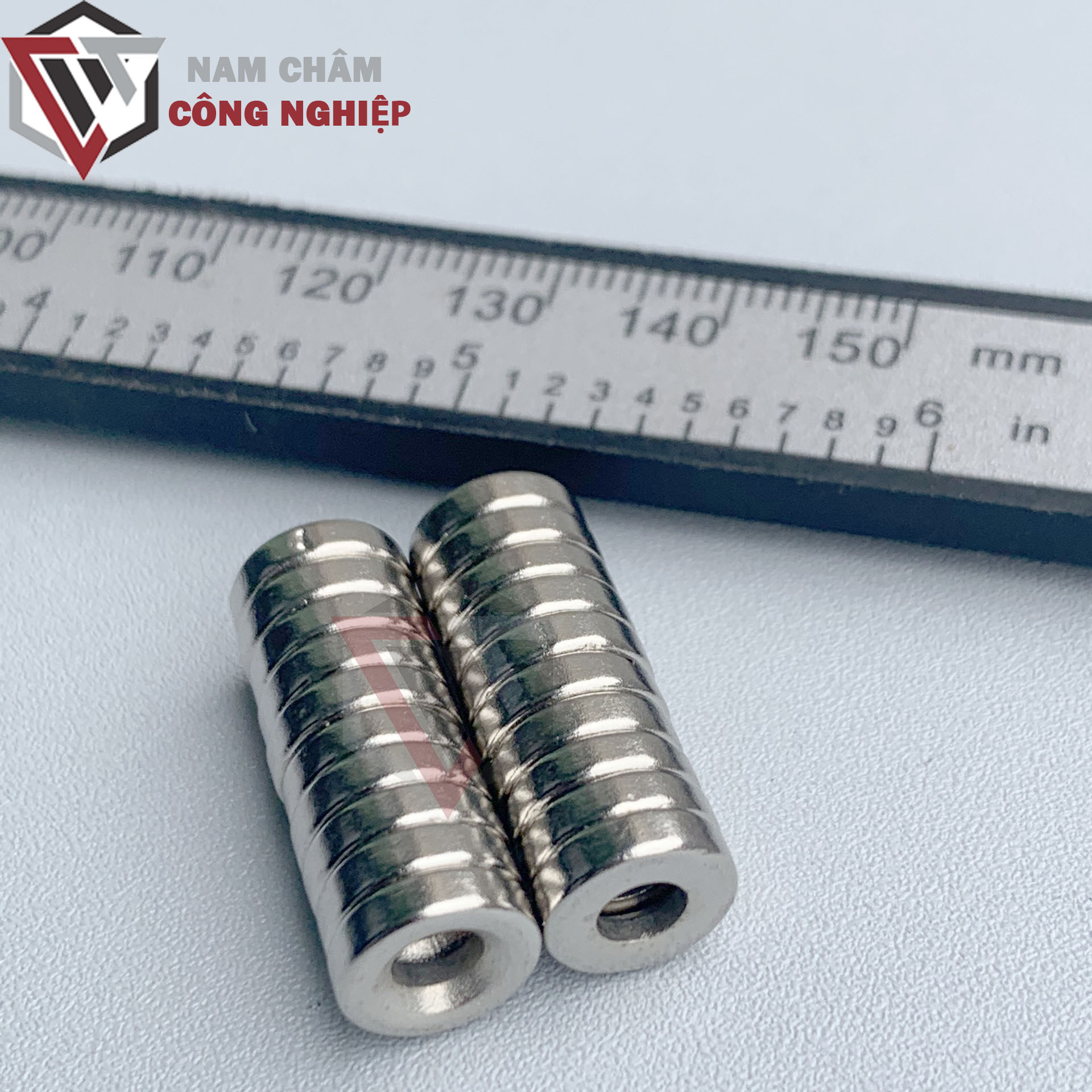 10 Viên nam châm tròn 10x3mm lỗ 4mm nam châm giá rẻ