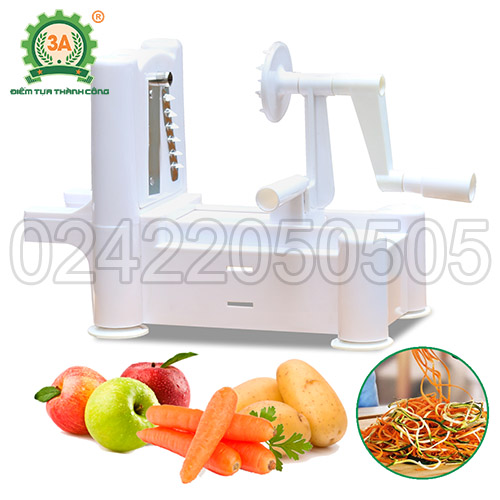 Dụng cụ thái gọt củ quả 3A chất liệu nhựa ABS kiểu quay tay | Máy thái sợi rau củ quả đa năng | Máy thái sợi cà rốt, khoai tây, dưa chuột...