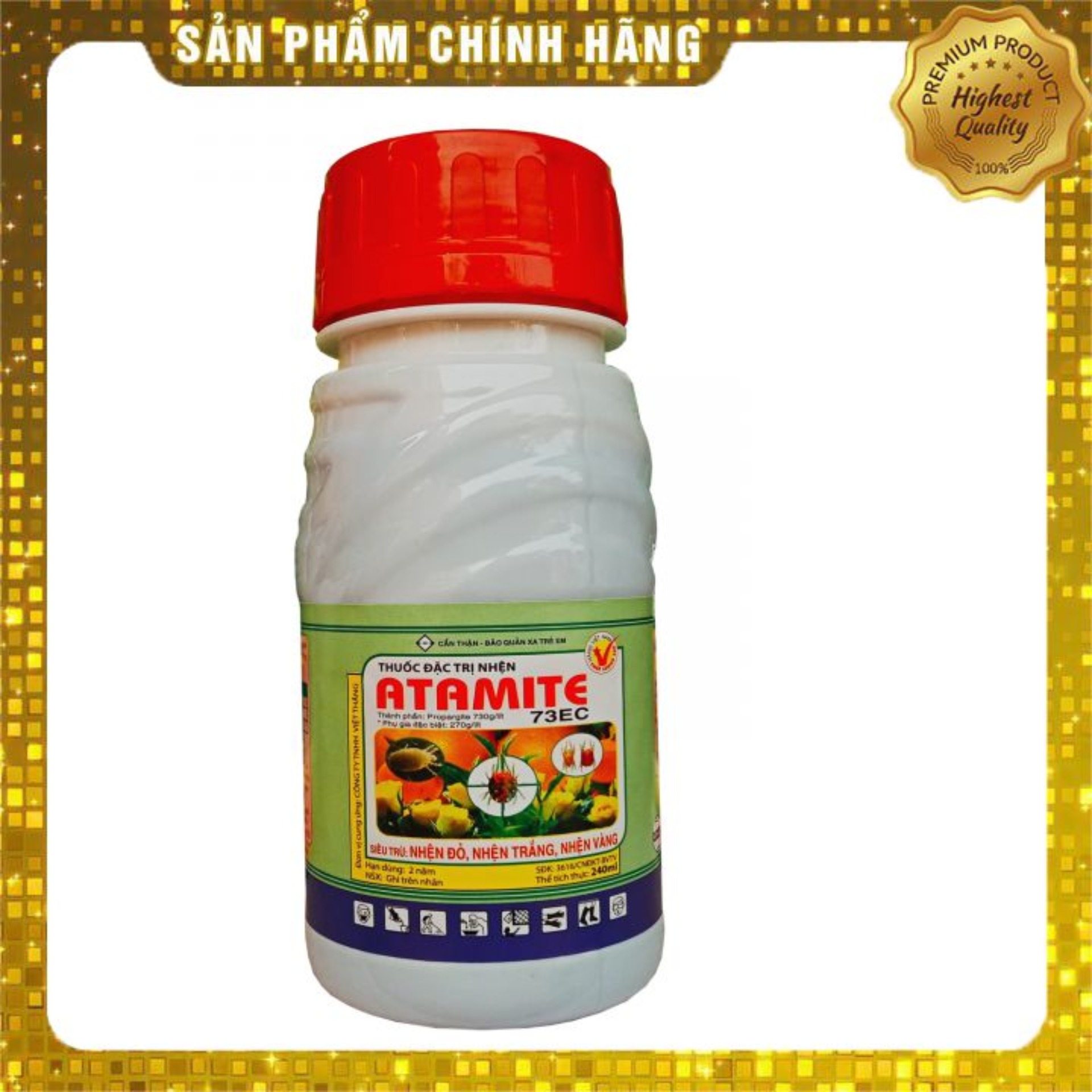 Thuoc trừ nhện ATAMITE 73EC  trừ nhện đỏ, nhện trắng, nhện vàng trên các loại cây trồng