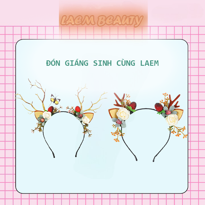 Băng đô cài tóc giáng sinh dễ thương