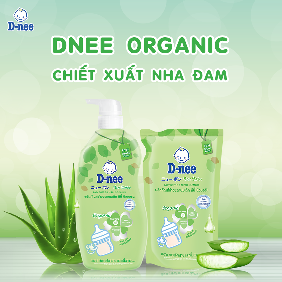 Nước rửa bình sữa Dnee Organic dạng túi 600ml