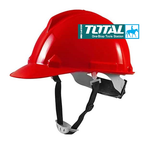 Nón công nhân Nón công trường Nón bảo hộ lao động Nón bảo hiểm đỏ Total Ingco TSP611 HSH10