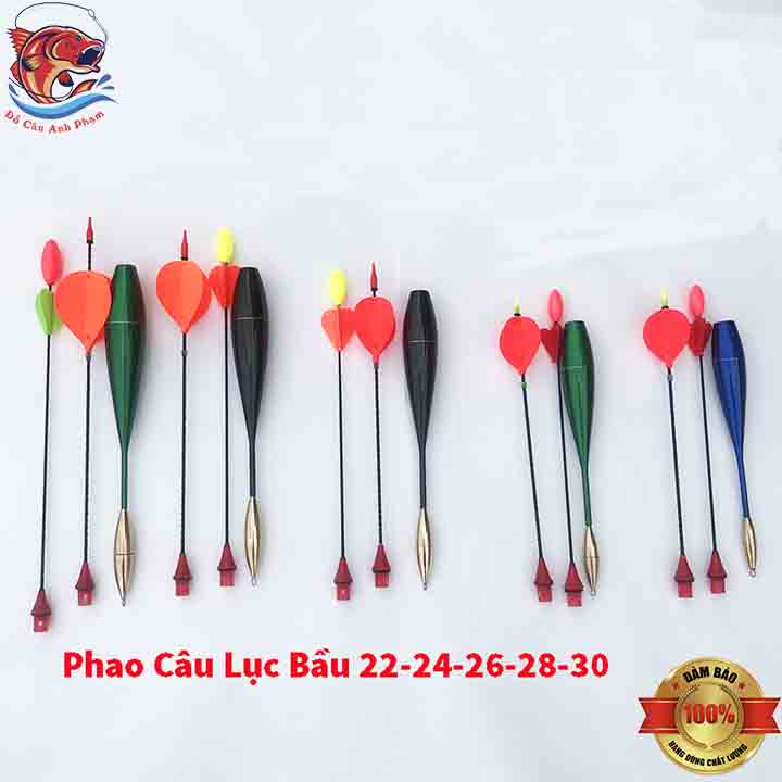 Phao câu cá phao câu lục tì bềnh chân đồng 1 ngọn ngày 1 ngọn đêm câu xa bờ đủ bầu 22-30