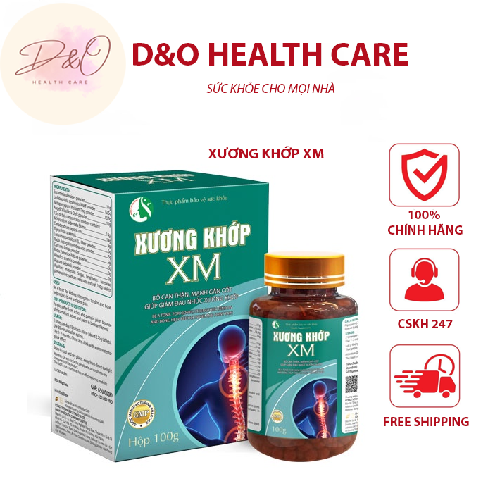 Viên uống bổ trợ xương khớp xm tặng kèm hộp cao xoa bóp xm