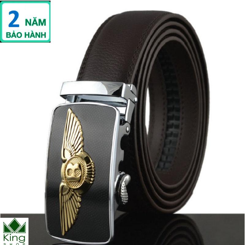 [HCM]Thắt Lưng Dây Nịt Nam Da Bò 100% Khóa Tự Động N20- Đồ Da Kingshop