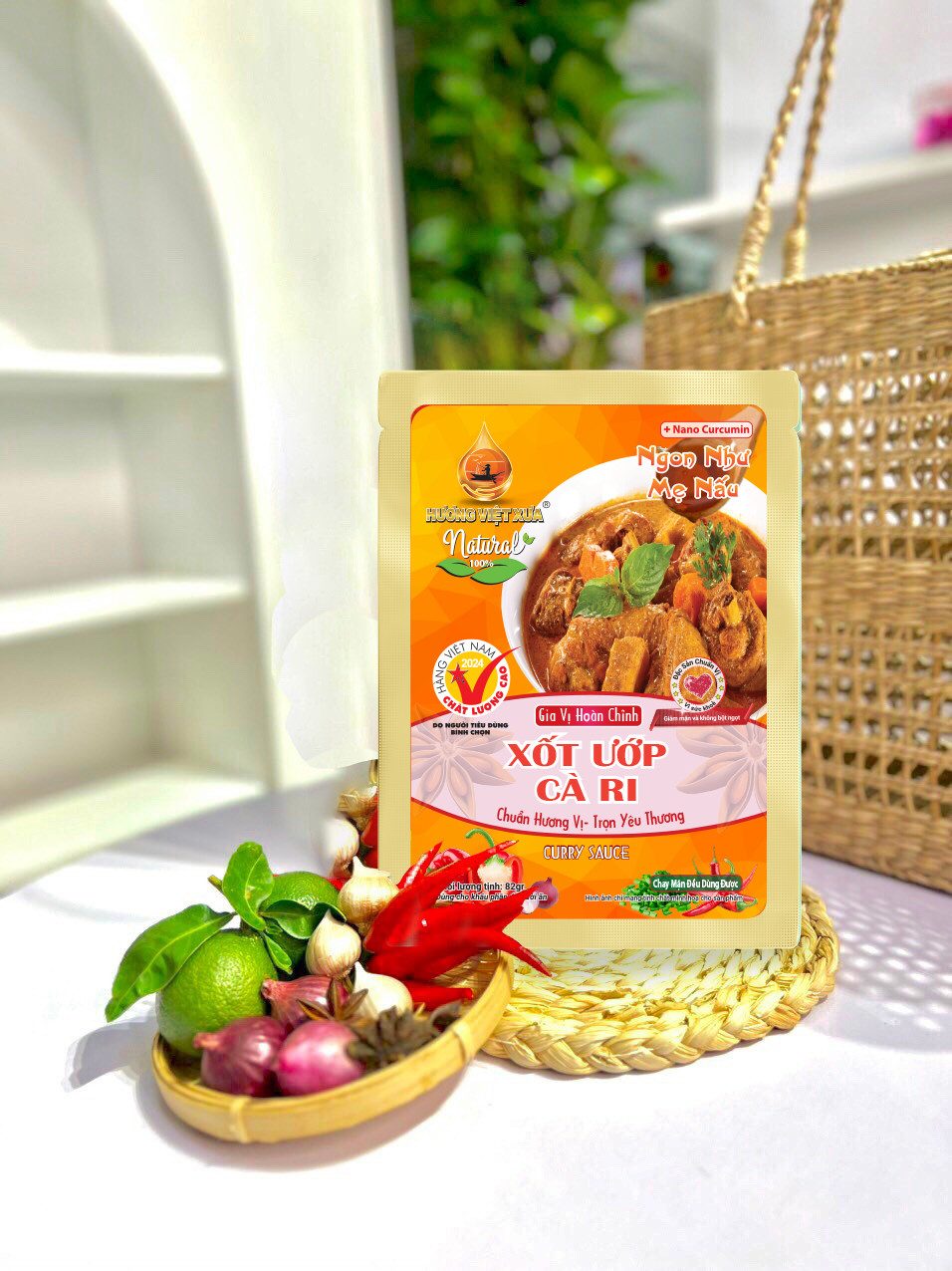 Gia vị hoàn chỉnh xốt cari hương việt xưa 82gr