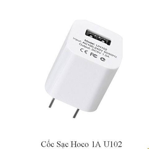 Củ sạc điện thoại hoco uh102 chân usb cốc sạc hoco - coc sac - cu sạc - cóc sạc mini
