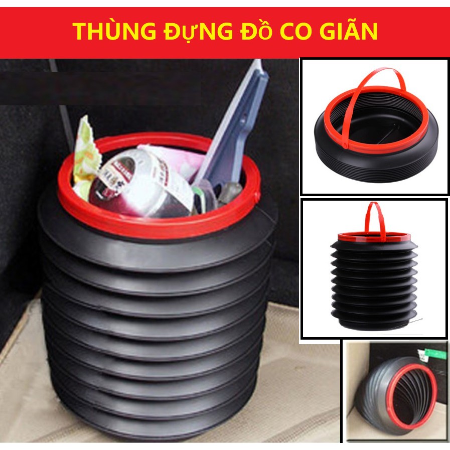 Thùng đựng đồ co giãn xếp gọn 4L đa năng tiện lợi