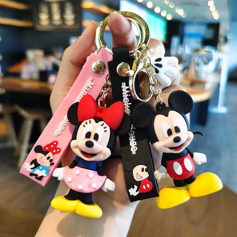 Mặt Dây Chuyền Móc Chìa Khóa Búp Bê Mickey Hoạt Hình Sáng Tạo Mẫu Mới Túi Cặp Đôi Móc Chìa Khóa Xe Hơi Phụ Kiện Quà Tặng