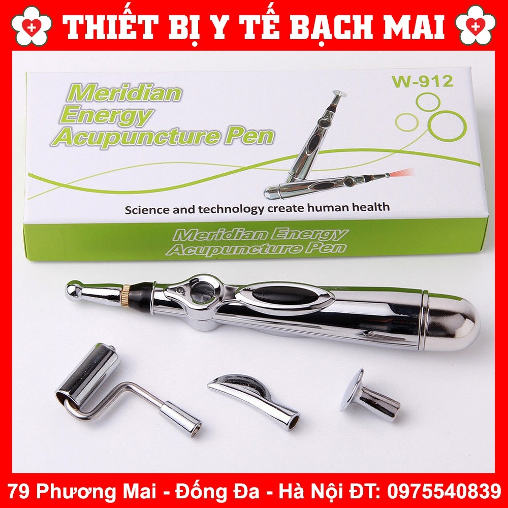 ☽♀☁ Bút Xung Huyệt Châm Cứu Laze 5 Đầu Dò Pen W-912