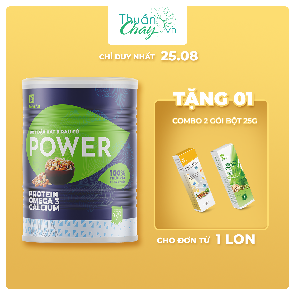 Bột power 420g - bột ngũ cốc đậu hạt rau củ