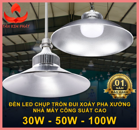 Đèn pha led nhà xưởng công nghiệp ánh sáng nhà máy đèn chùm chiếu sáng kho trần công suất 30W 50W 100Wsiêu sáng ( trắng )