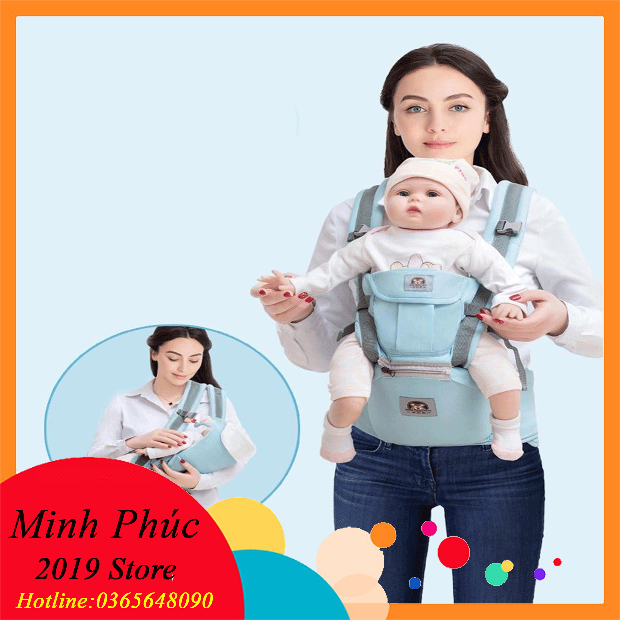 [CAM KẾT Y HÌNH] Địu em bé dùng cho trẻ sơ sinh đến 3 tuổi có thể địu nằm địu ngồi nhiều tư thế có bệ ngồi chống gù lưng có thể tháo rời, đai địu em bé có ghế ngồi, điệu trẻ em cao cấp địu được nhiều tư thế