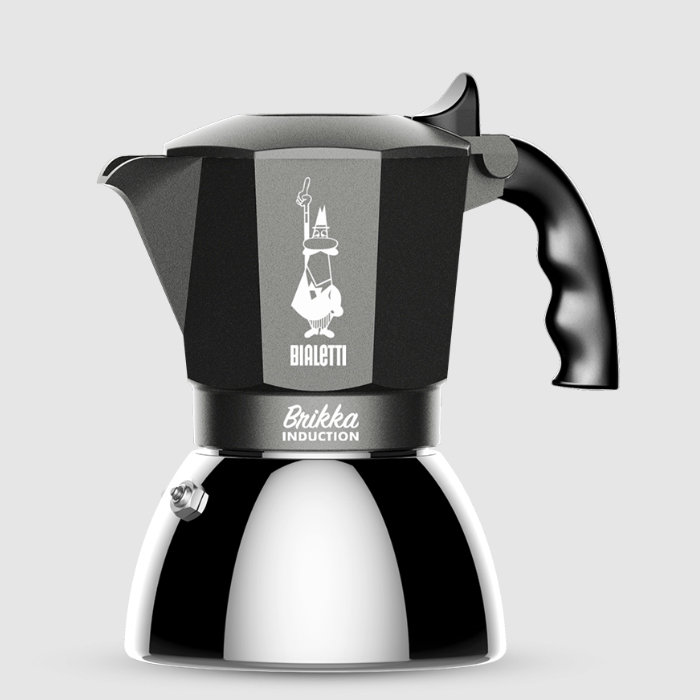  Bialetti brikka induction 4 Cup-New Espresso valve coffee maker with a thick crema coating for induction cooker and all other cookware 