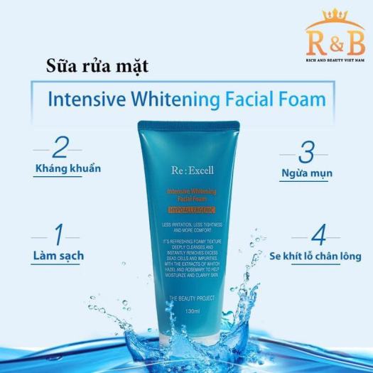 Sữa Rửa Mặt Intensive Whitening Facial Foam R&B Hàn Quốc