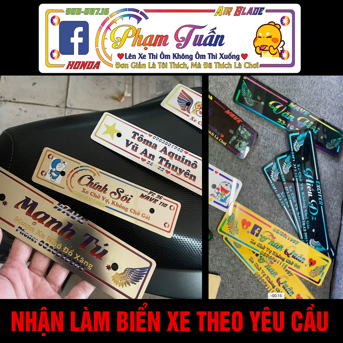 Biển số xe Inox in theo yêu cầu