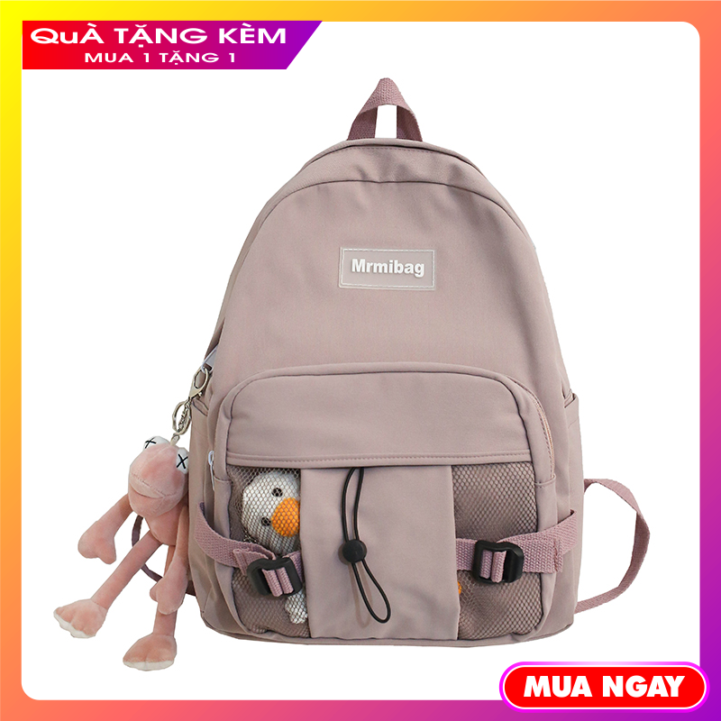 Balo nữ đi học hàn quốc đẹp phong cách thời trang unisex cho nam và nữ kiểu dáng ullzang chất liệu vải dù siêu mịn chống nước chống bám bụi bền đẹp cá tính thích hợp cho nhiều lứa tuổi học sinh sinh viên năng động