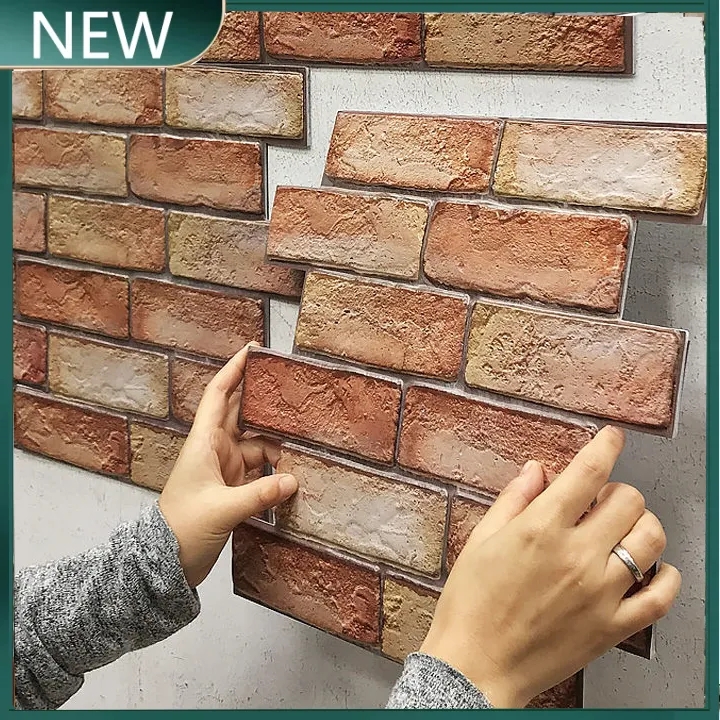 Xinsite miếng dán tường gạch 3d phòng tắm nhà bếp hiện đại 30x30cm, giấy dán tường tự dính không thấm nước miếng dán tường trang trí nhà cửa bằng pvc cho phòng ngủ