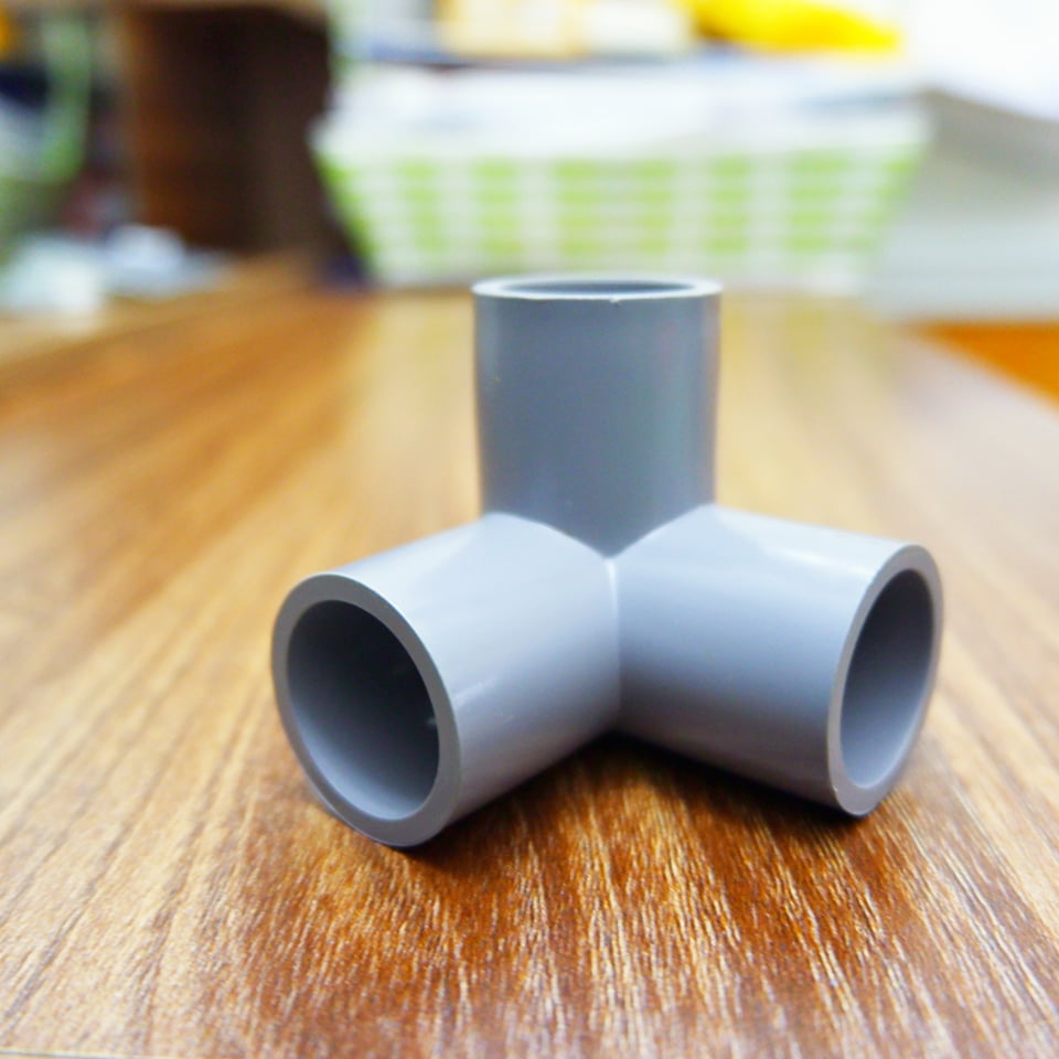 4 Chiếc co cút góc 3 nhánh 3 hướng nhựa pvc 21 27 34 42, sản phẩm tốt, chất lượng cao, cam kết như hình, độ bền cao