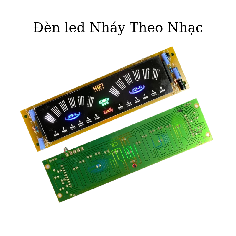 Đèn led nháy theo nhạc 2 kênh, mặt nhựa, dùng cho amply - linh kiện điện tử TTN