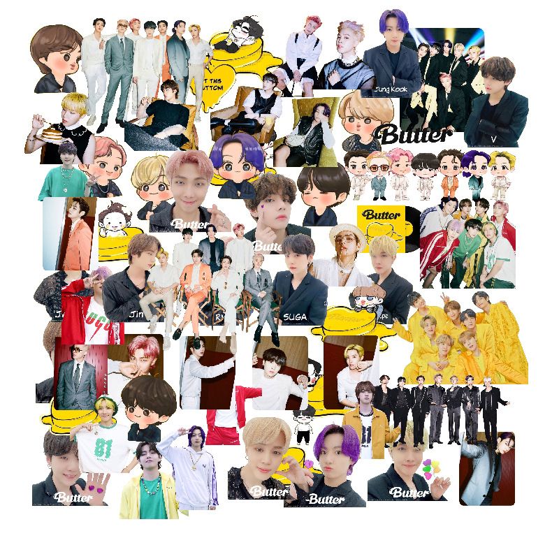 Set 70 Sticker BTS Butter