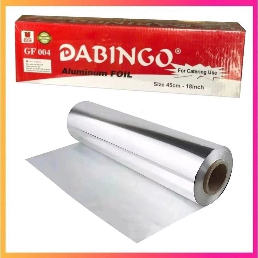 Giấy bạc nhôm nướng thực phẩm DABINGO GF004 / Màng bọc bạc nướng 45cm-18inch GF 004