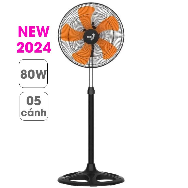 Quạt đứng BCN Asia VY589890 động cơ bạc thau 80W 05 cánh - Làm mát mọi không gian