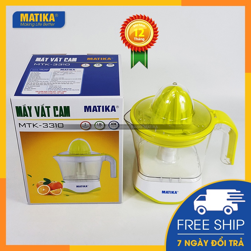 Máy vắt cam matika dung tích 1l mtk-3310