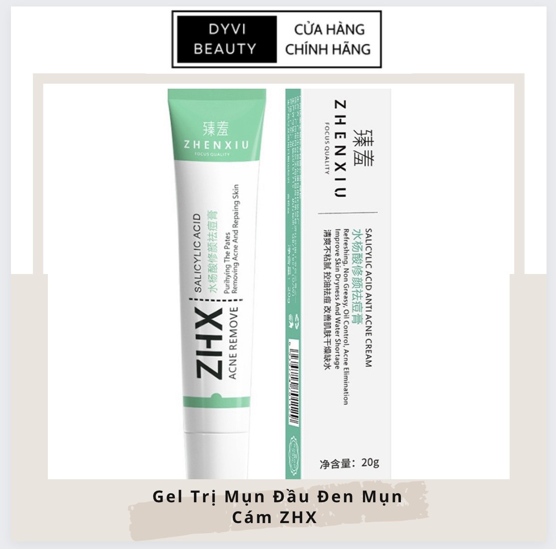 Kem chấm mụn ZHX 20g - Gel chấm mụn, hỗ trợ giảm mụn ẩn, mụn bọc, mụn viêm, mờ thâm mụn