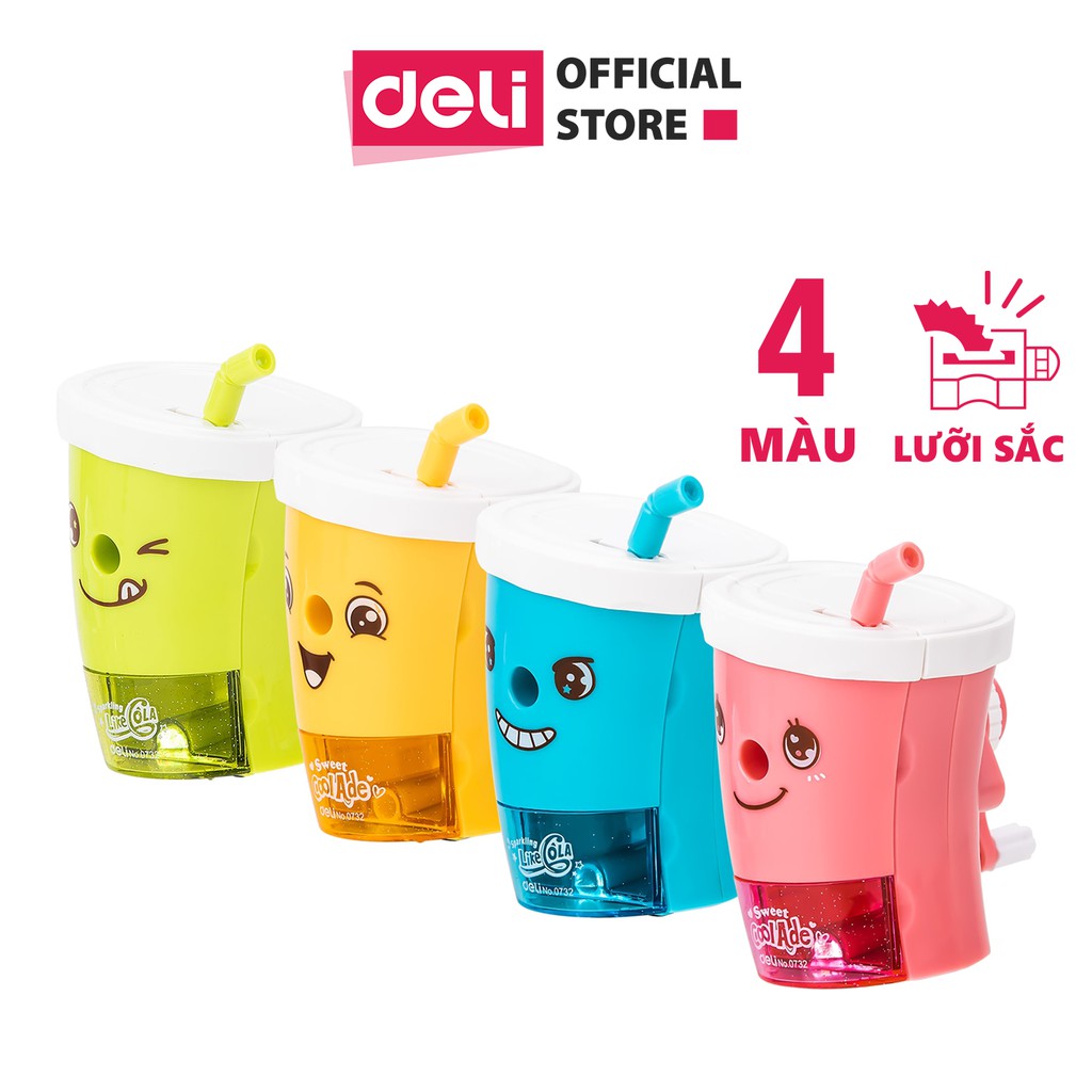 Gọt chì quay tay hình cốc Deli E0732
