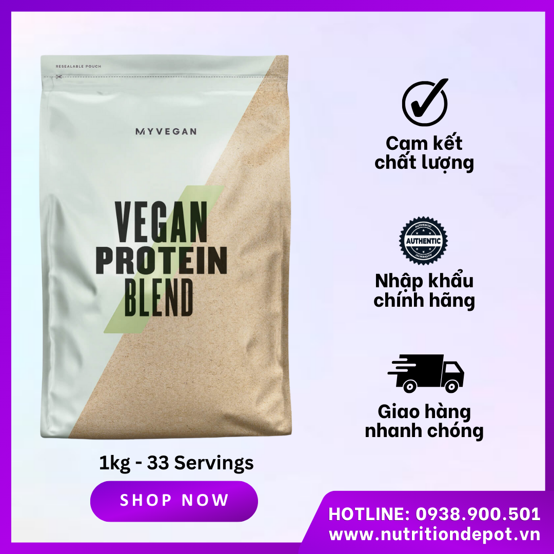 Bột Protein thực vật Vegan Blend Protein Myprotein - Sữa bổ sung đạm từ thực vật - Nutrition Depot Vietnam