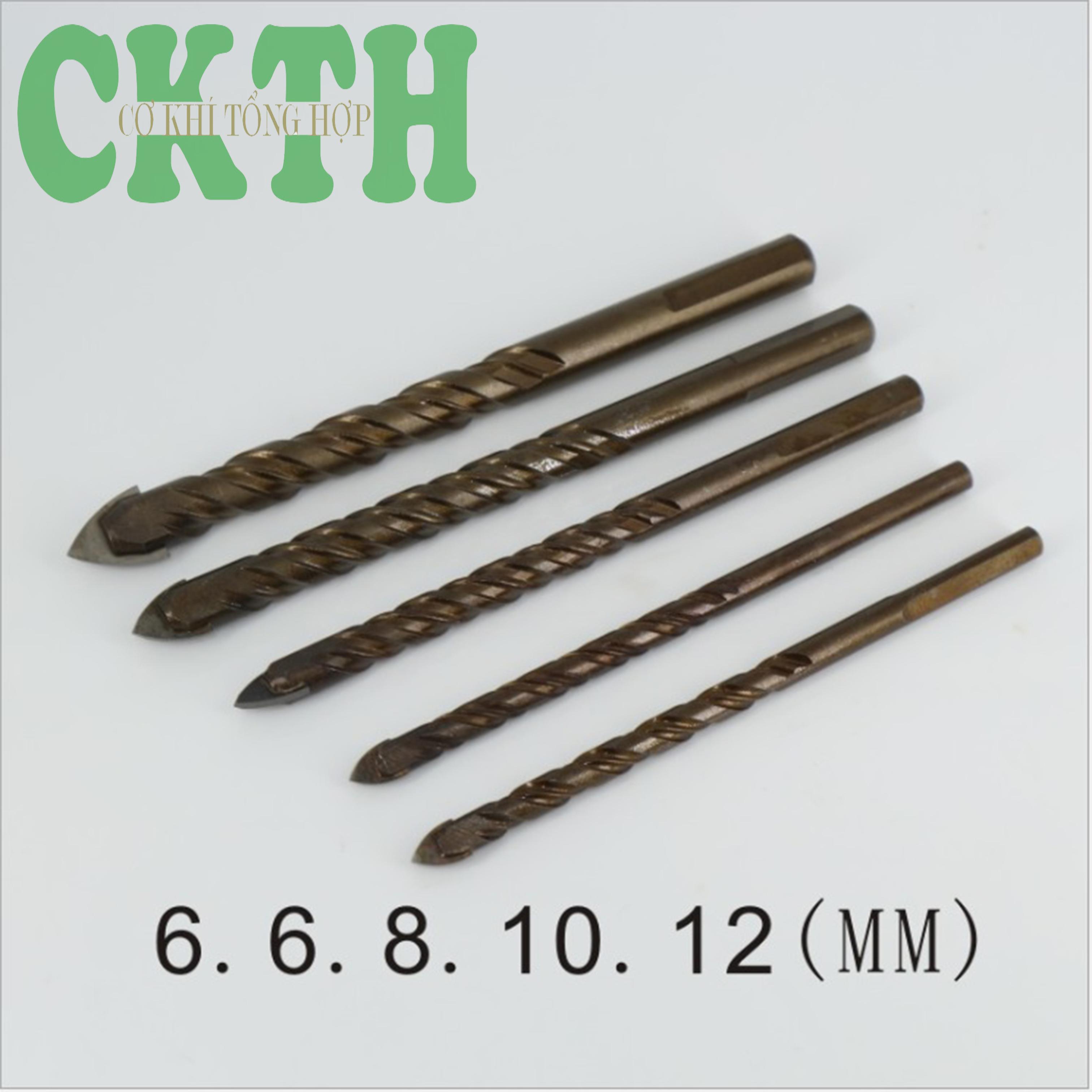 Mũi Khoan, Bộ 5 Mũi Khoan Đa Năng, Khoan Tường, Đá Hoa, Gạch Men, Kính,...