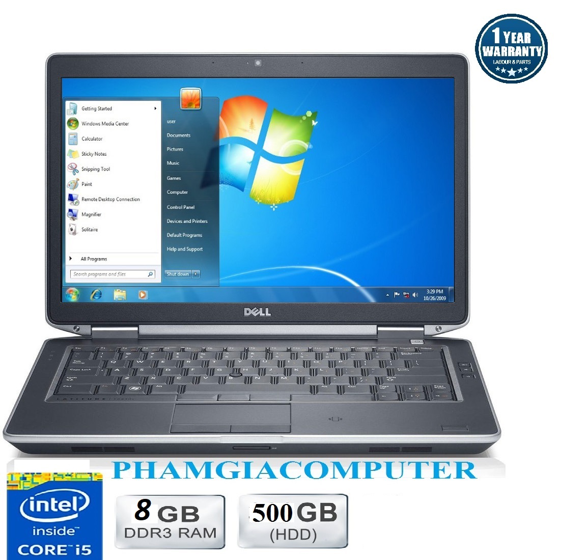 Laptop dell latitude e6430 core i5 3210 ram 8g hdd 500g - hàng nhập khẩu- tặng balo chuột không dây