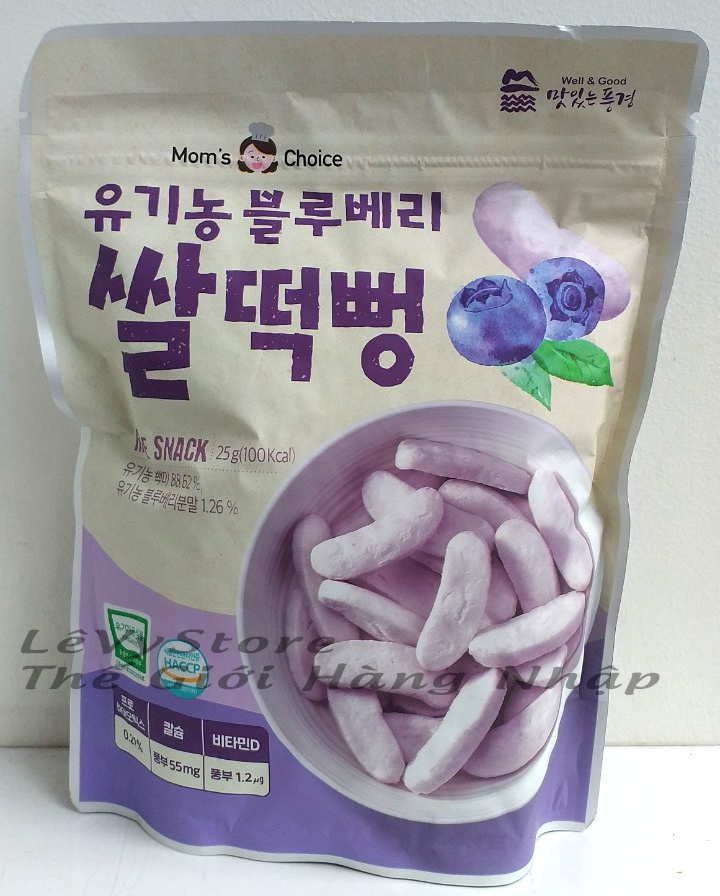 [HCM] Bánh gạo hữu cơ Mom’s Choice Hàn quốc cho bé Vị Việt Quất 25g - LeVyStore - TheGioiHangNhap