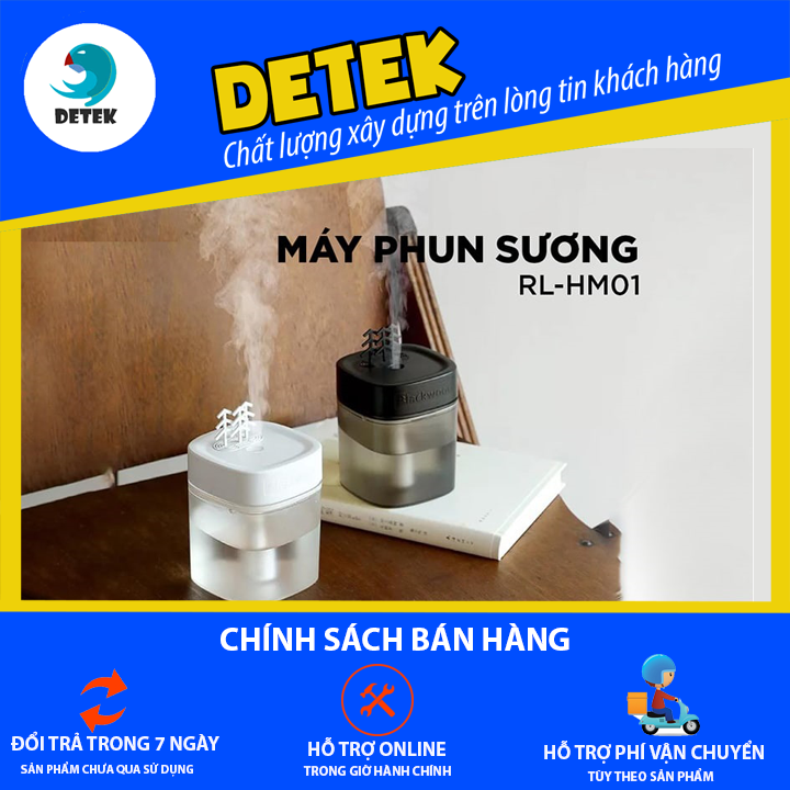 Máy tạo độ ẩm để bàn remax rl-hm01 black forest series
