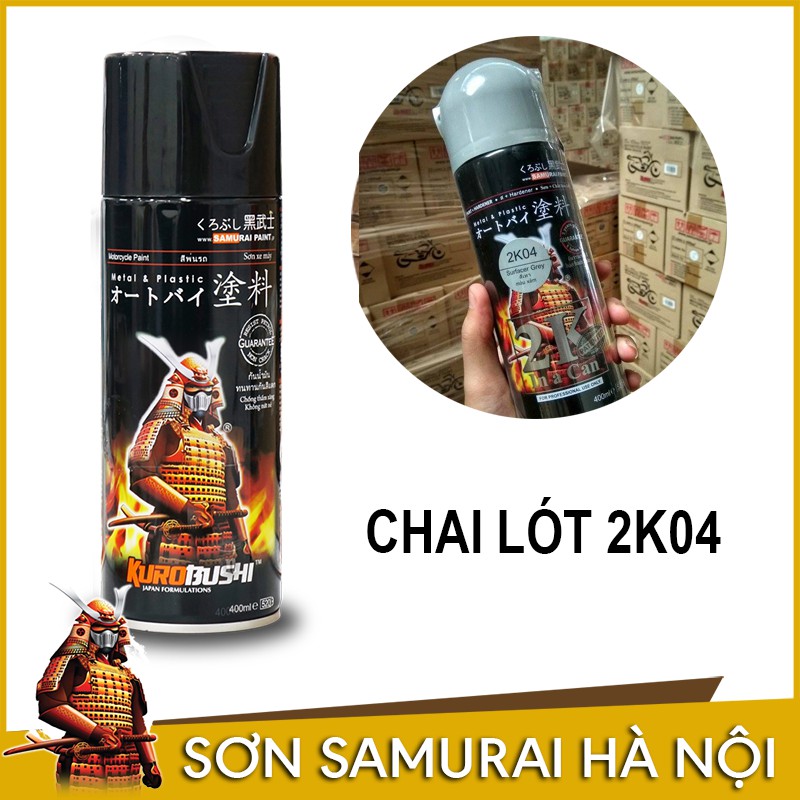 Sơn lót samurai - Chai sơn lót 2K04 sơn xịt samurai
