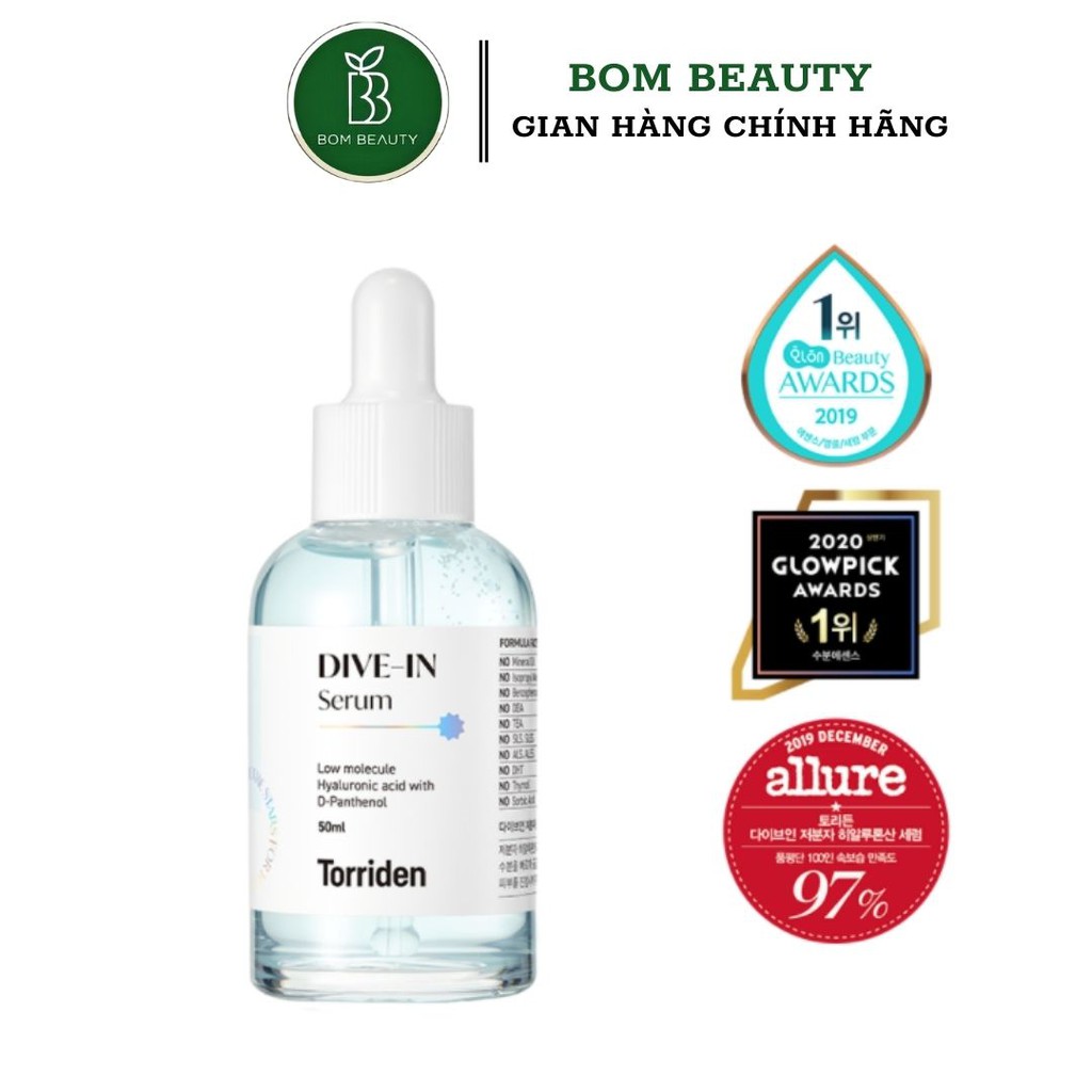 Serum siêu cấp nước phục hồi da Torriden Dive-in serum