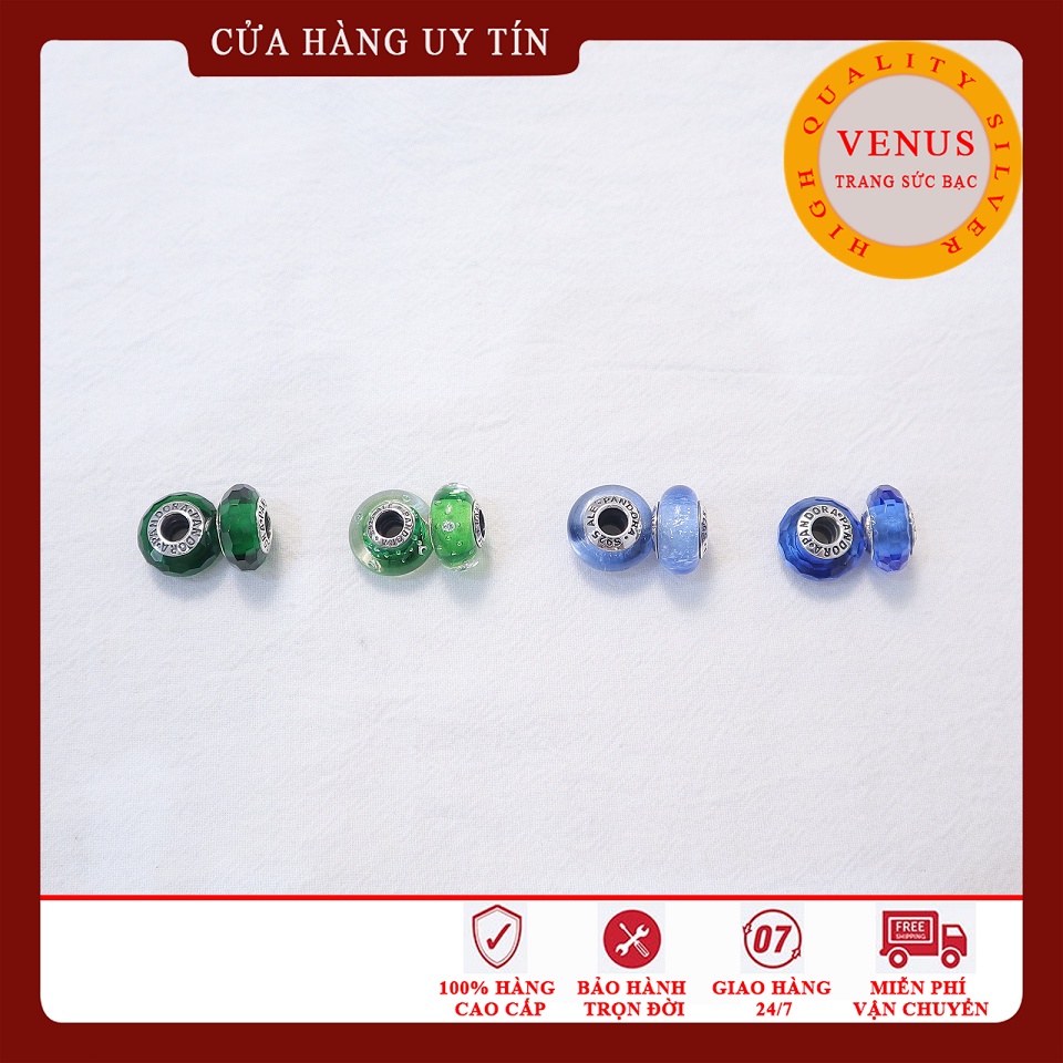 Charm glass xanh lá- mã sản phẩm venusg10