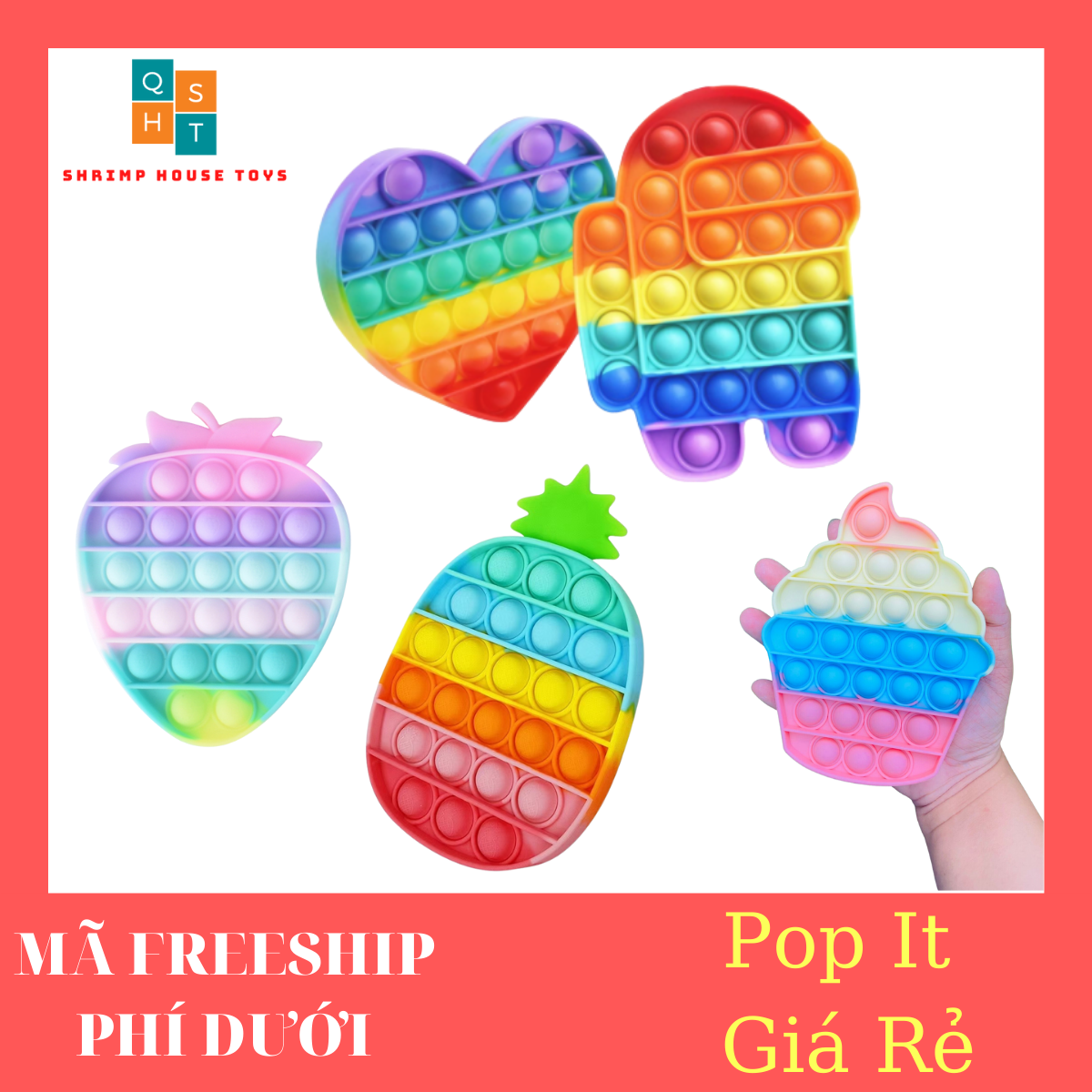 Pop It Giá Rẻ - Đồ Chơi Bóp Bong Bóng Thư Giãn Xả Stress - pop it khổng lồ, pop it mini, pop it among us, pop it đồ chơi, pop it đồ chơi rẻ, pop it giá rẻ 1k khổng lồ, pop it giá rẻ 10k, pop it khổng lồ