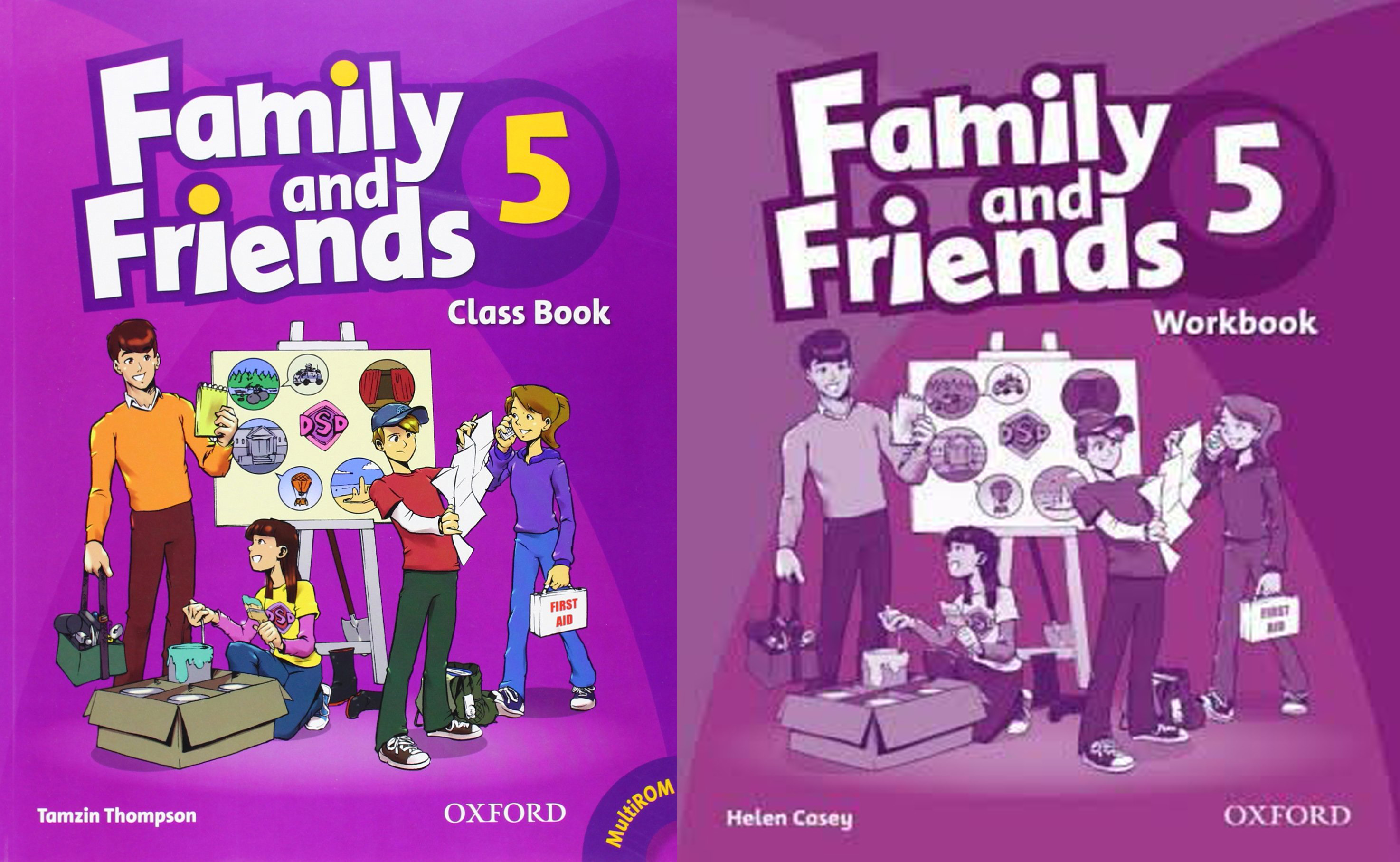 Bộ Family and Friends 5 bản 1st [bộ 2 cuốn] tặng kèm file nghe mp3