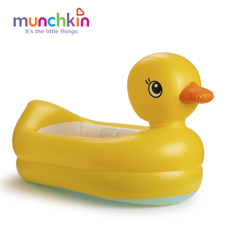 Chậu tắm phao vịt vàng munchkin mk32201 cho bé từ 6 tháng tuổi