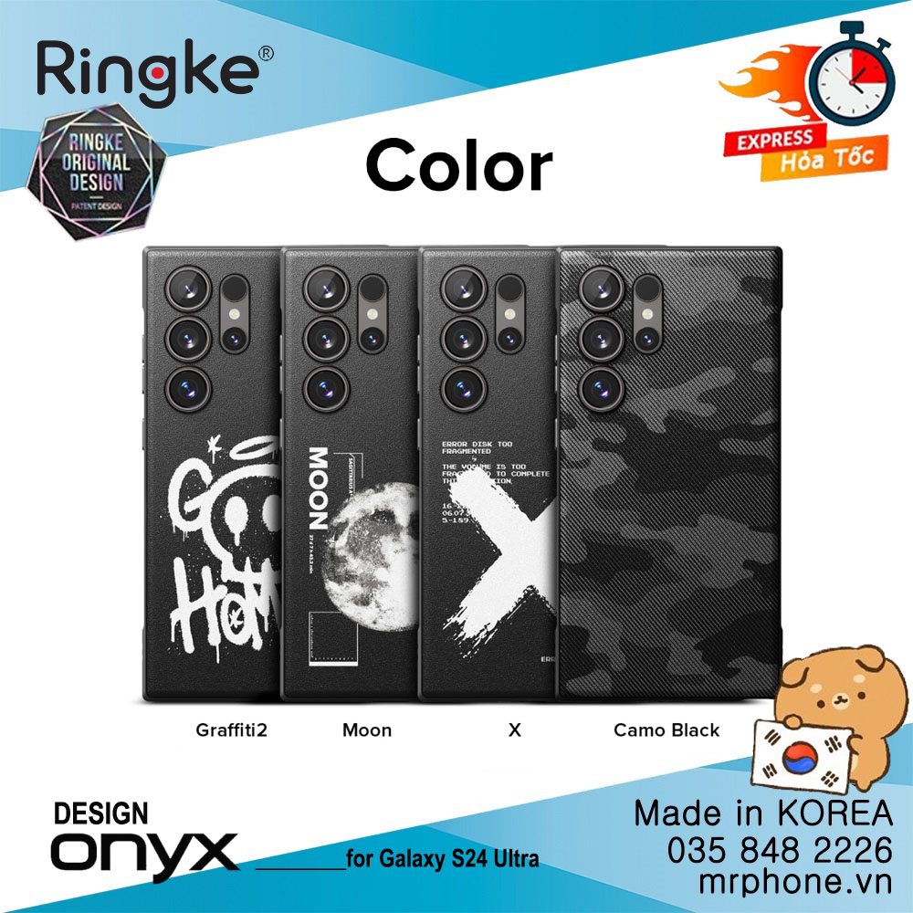 Ốp lưng ringke onyx cho galaxy s24 ultra / s24 plus / s24 hàn quốc