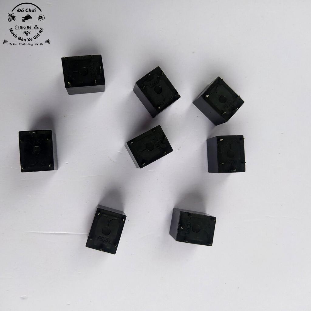 Rơ le 5 chân, Relay 4 chân 12v 20a đen hàng tốt giá rẻ