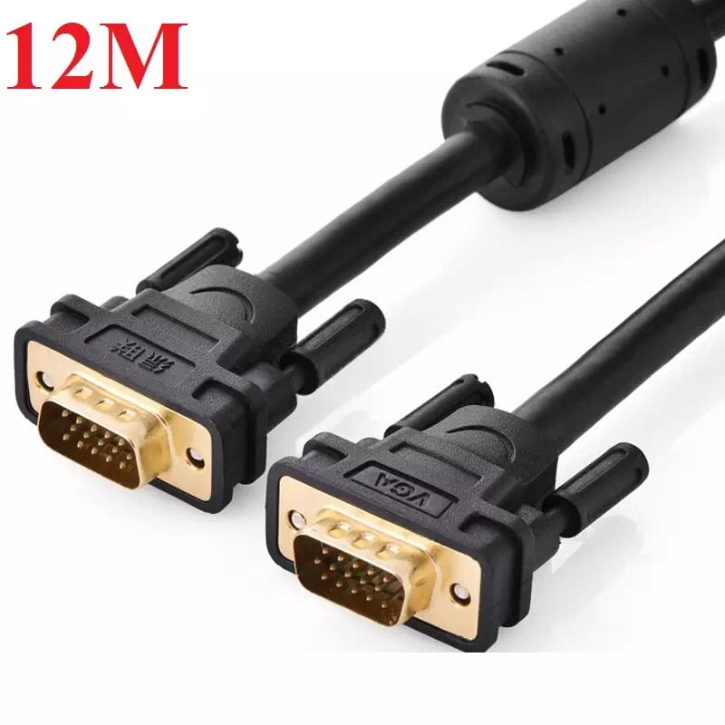 Ugreen 11642 12m màu đen cáp tín hiệu 2 đầu vga vg101