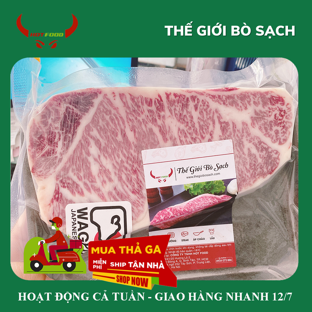 [ Miễn Phí Giao Hàng ]Thịt Bò Nhật Bản Wagyu A5 Cắt Sẵn Nướng Và Áp Chảo - Miếng 300Gr