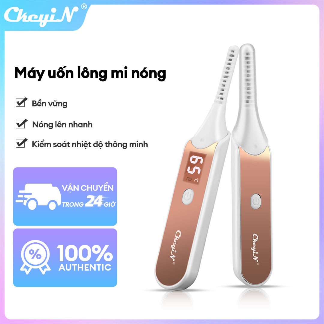 CkeyiN Máy Uốn Lông Mi Làm Nóng Bằng Điện Với 4 Nhiệt Độ, Có Thể Sạc Lại Nhanh, 10 Giây Làm Nóng Nhanh 24 Giờ Sử Dụng Lâu Dài Để Uốn Tự Nhiên RB090