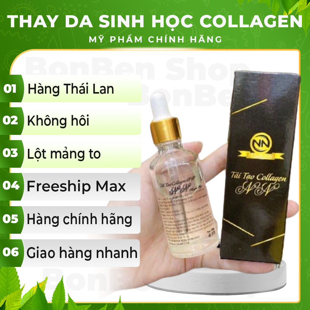 Thay da sinh học nước lột lạnh Collagen Thái Lan BonBen Shop