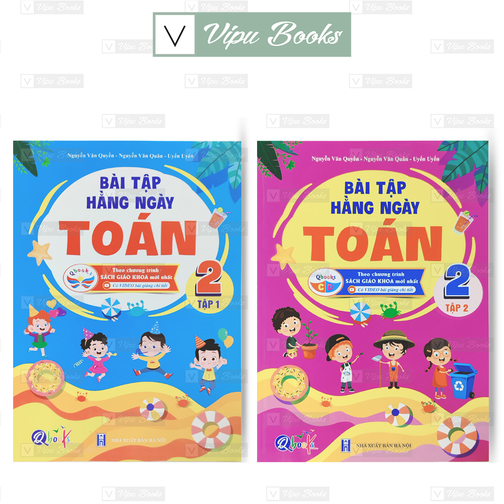 Sách - Bài Tập Hằng Ngày Toán Lớp 2 Cánh Diều - Combo 2 Tập