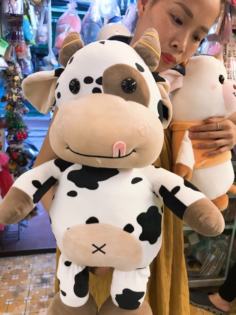 Gấu bông bò sữa vằn trắng [ SIÊU KUTE]