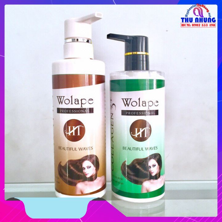 Bộ phục hồi wolape ht collagen keratin 500ml